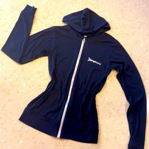 Orangetheory zip jacket / sweatshirt / lightweight size small black